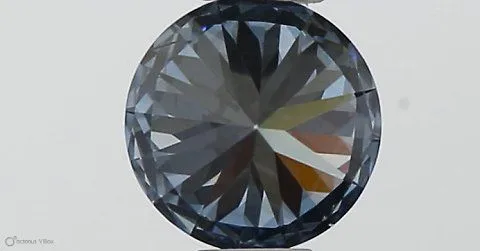 0.33ct ROUND Fancy Intense Blue VS2 Coloured Lab diamond