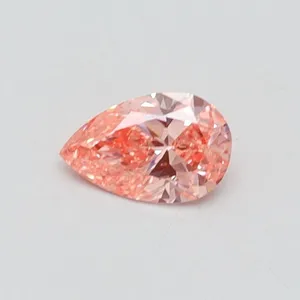 0.31ct PEAR Fancy Vivid Pink VVS2 Coloured Lab diamond