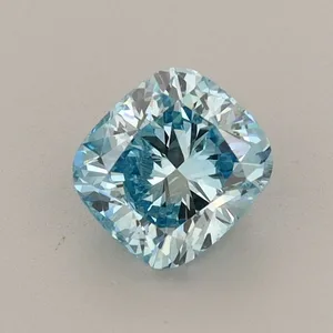 1.02ct CUSHION Fancy Vivid Blue VS2 Coloured Lab diamond