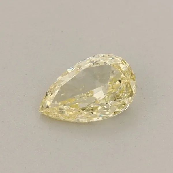 0.3ct PEAR Fancy Light Yellow VS2 Coloured Lab diamond