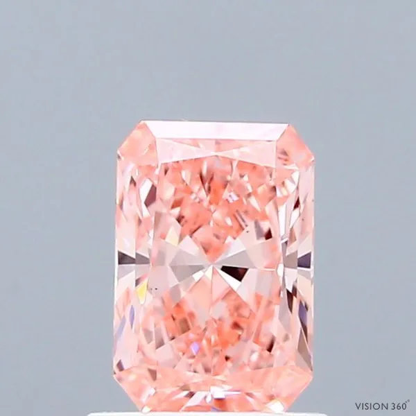 1.02ct RADIANT Fancy Intense Pink VS1 Coloured Lab diamond