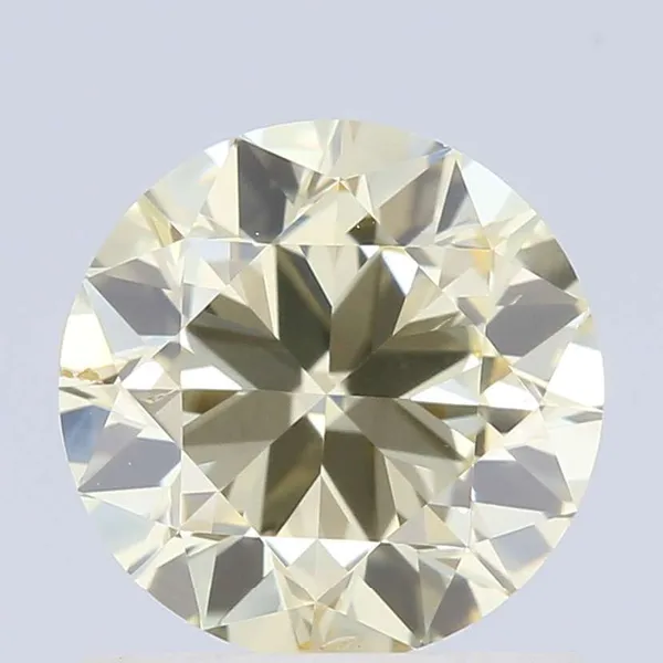 1.02ct ROUND Fancy Yellow SI1 Coloured Lab diamond