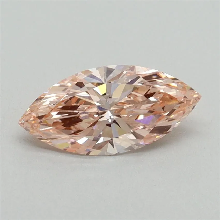0.76ct MARQUISE Fancy Intense Pink VS1 Coloured Lab diamond