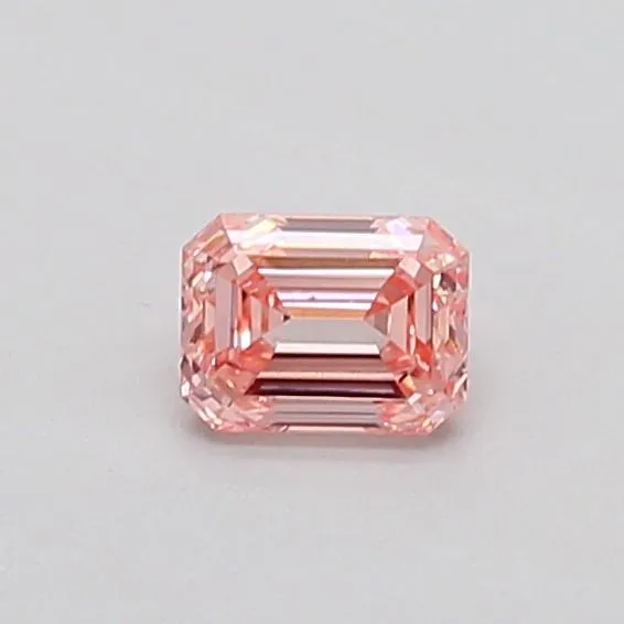 0.3ct EMERALD Fancy Intense Pink VS2 Coloured Lab diamond
