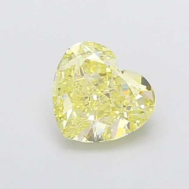 1.60ct HEART Fancy Intense Yellow VS1 Coloured Lab diamond