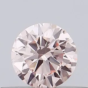 0.3ct ROUND Fancy Pink VVS2 Coloured Lab diamond