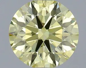 0.67ct ROUND Fancy Yellow VS2 Coloured Lab diamond