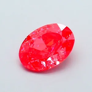 1.01ct OVAL Fancy Vivid Pink VVS2 Coloured Lab diamond