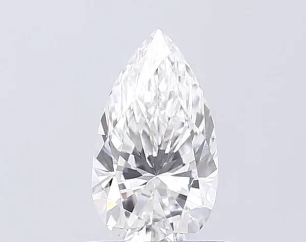 0.58ct PEAR Fancy Yellow VVS2 Coloured Lab diamond