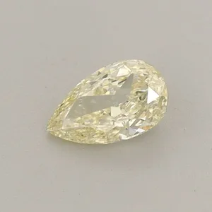 0.31ct PEAR Fancy Light Yellow VS2 Coloured Lab diamond
