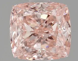 1.24ct CUSHION Fancy Vivid Pink VS2 Coloured Lab diamond