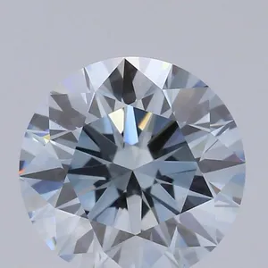 0.9ct ROUND Fancy Blue VS1 Coloured Lab diamond