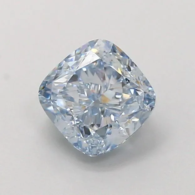 1.01ct CUSHION Fancy Intense Blue VVS2 Coloured Lab diamond