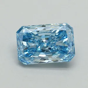 1.05ct RADIANT Fancy Vivid Blue VS1 Coloured Lab diamond