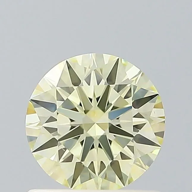 0.75ct ROUND Fancy Yellow VS1 Coloured Lab diamond