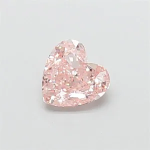 1.08ct HEART Fancy Intense Pink VS1 Coloured Lab diamond