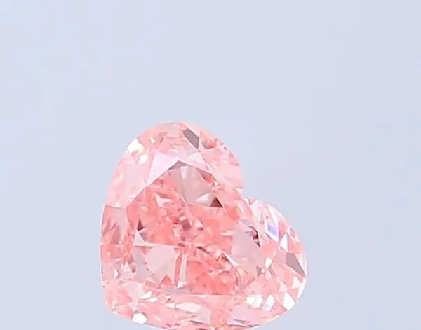 1.03ct HEART Fancy Vivid Pink VS1 Coloured Lab diamond