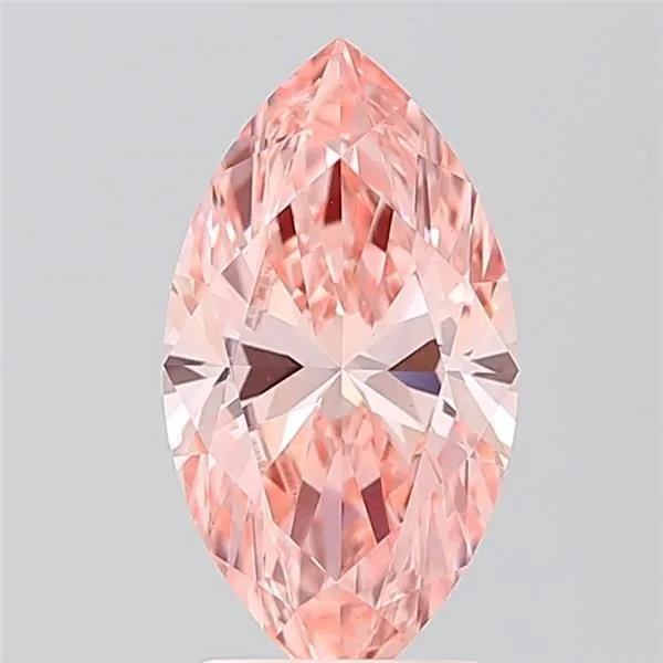 2.09ct MARQUISE Fancy Vivid Pink VS1 Coloured Lab diamond