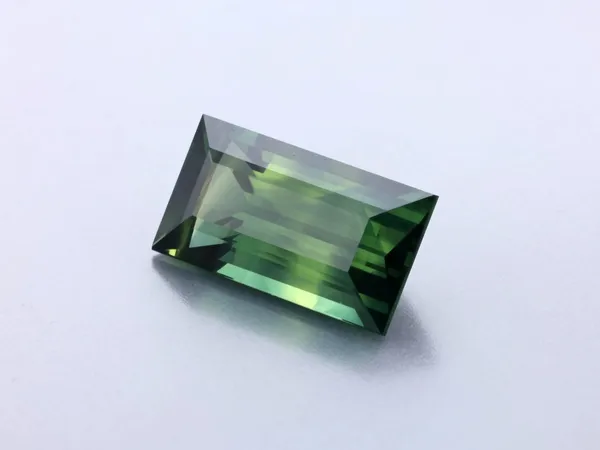 1.54ct Parti Sapphire, Baguette cut gemstone