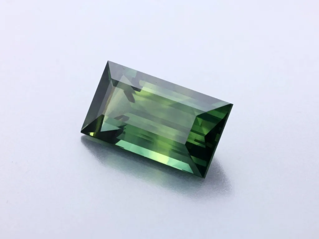 1.54ct Parti Sapphire, Baguette gemstone