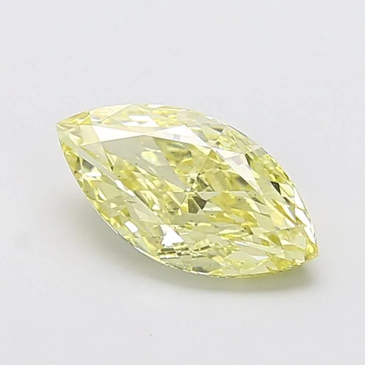 2.21ct MARQUISE Fancy Yellow VS2 Coloured Lab diamond
