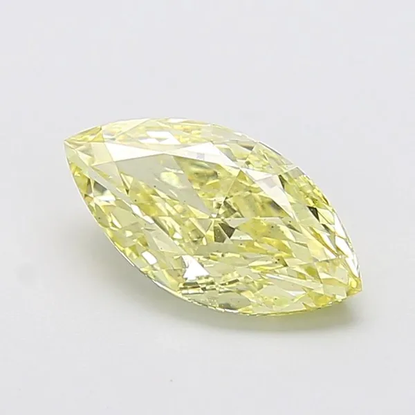 2.21ct MARQUISE Fancy Yellow VS2 Coloured Lab diamond