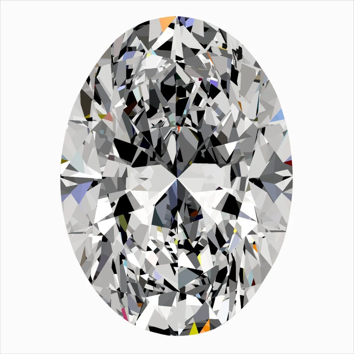 0.32ct OVAL F VVS1 Natural diamond