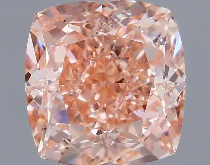 1.12ct CUSHION Fancy Intense Pink VVS2 Coloured Lab diamond