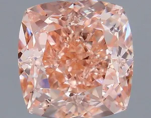 1.12ct CUSHION Fancy Intense Pink VVS2 Coloured Lab diamond