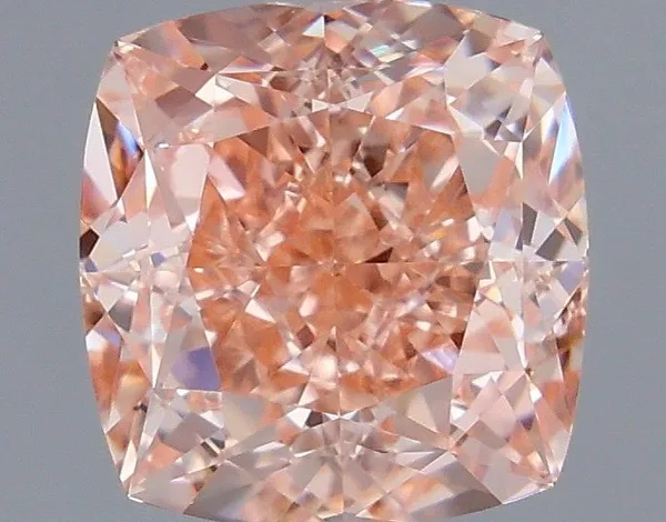 1.12ct CUSHION Fancy Intense Pink VVS2 Coloured Lab diamond