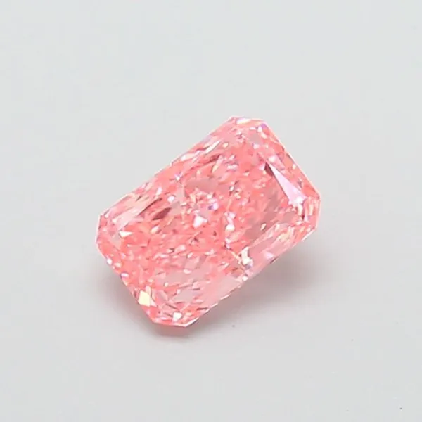 1.08ct RADIANT Fancy Vivid Pink VVS1 Coloured Lab diamond