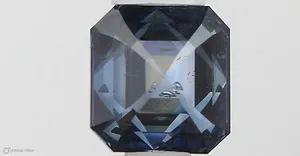 0.53ct EMERALD Fancy Vivid Blue SI2 Coloured Lab diamond