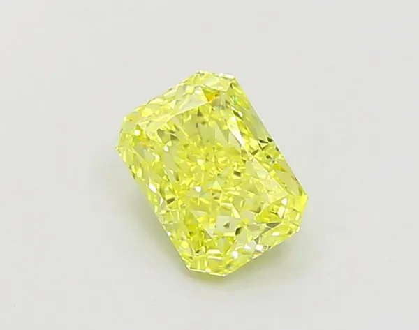 1.06ct RADIANT Fancy Vivid Yellow VS1 Coloured Lab diamond