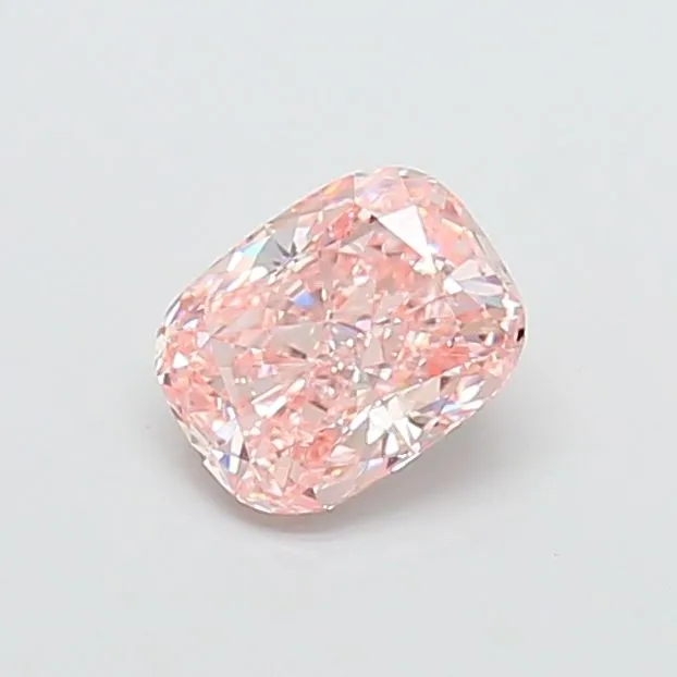 1.44ct CUSHION Fancy Intense Pink VS1 Coloured Lab diamond