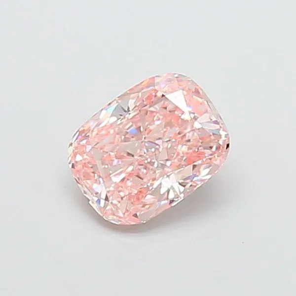 1.44ct CUSHION Fancy Intense Pink VS1 Coloured Lab diamond