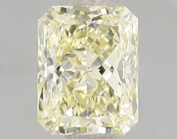 1.01ct RADIANT Fancy Light Yellow VS2 Coloured Lab diamond
