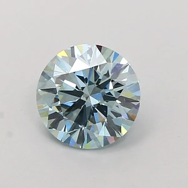 1.14ct ROUND Fancy Vivid Blue VS1 Coloured Lab diamond