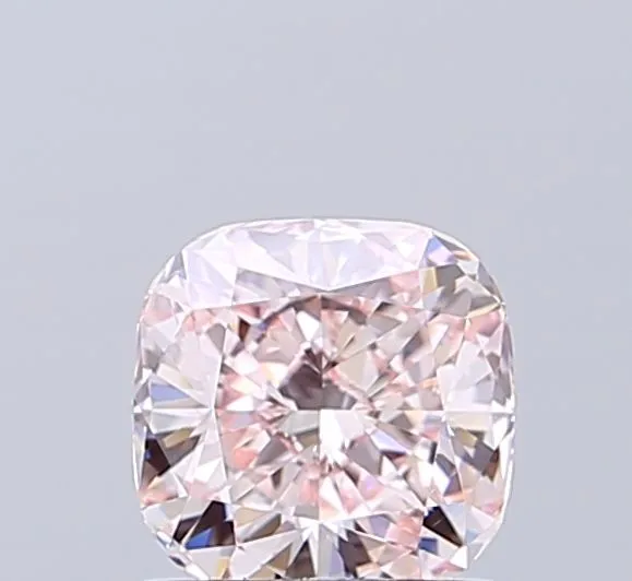 1.04ct CUSHION Fancy Pink VS1 Coloured Lab diamond