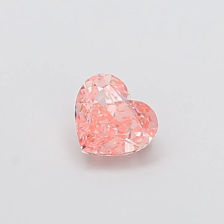 1.02ct HEART Fancy Intense Pink VVS2 Coloured Lab diamond