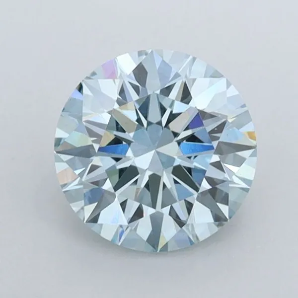 1.03ct ROUND Fancy Blue VS2 Coloured Lab diamond