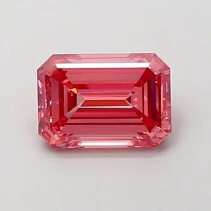 1ct EMERALD Fancy Vivid Pink VS1 Coloured Lab diamond