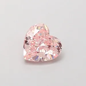 0.81ct HEART Fancy Intense Pink VVS2 Coloured Lab diamond