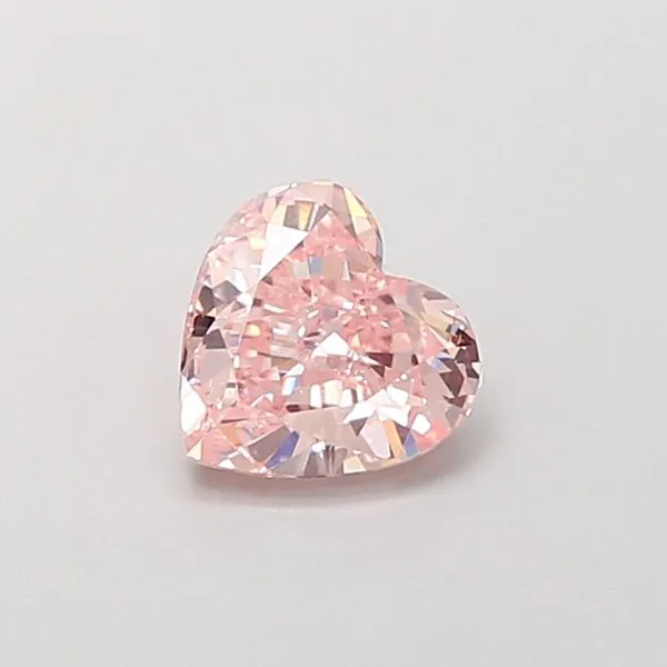 0.81ct HEART Fancy Intense Pink VVS2 Coloured Lab diamond