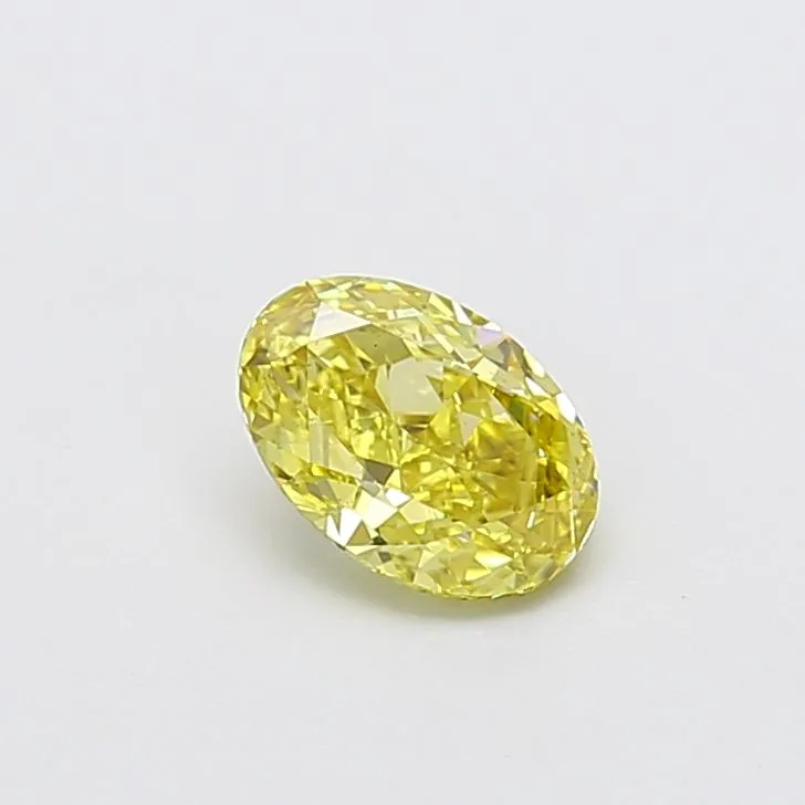 1.05ct OVAL Fancy Intense Yellow VS2 Coloured Lab diamond