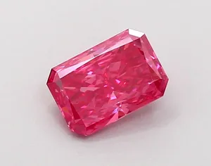 1.08ct RADIANT Fancy Vivid Pink VS1 Coloured Lab diamond