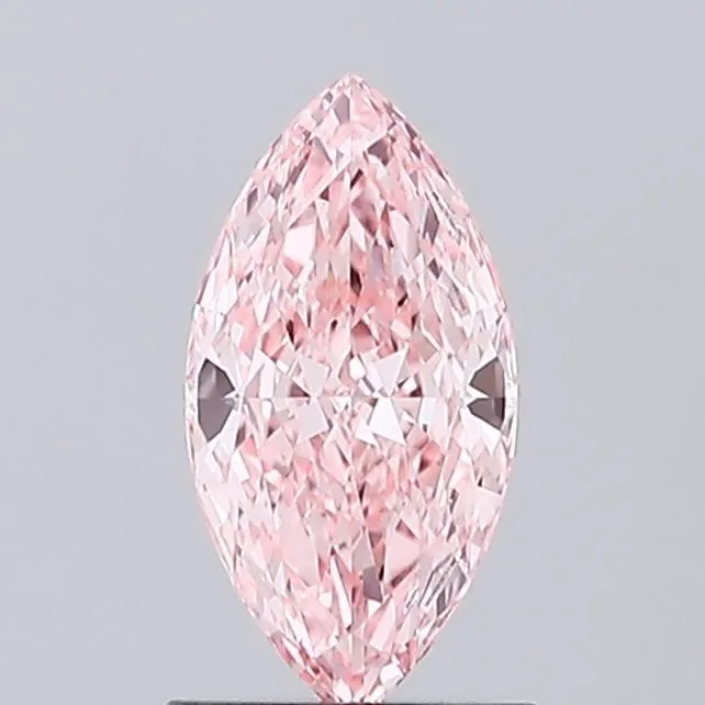 1.01ct MARQUISE Fancy Vivid Pink VVS2 Coloured Lab diamond