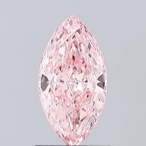 1.01ct MARQUISE Fancy Vivid Pink VVS2 Coloured Lab diamond