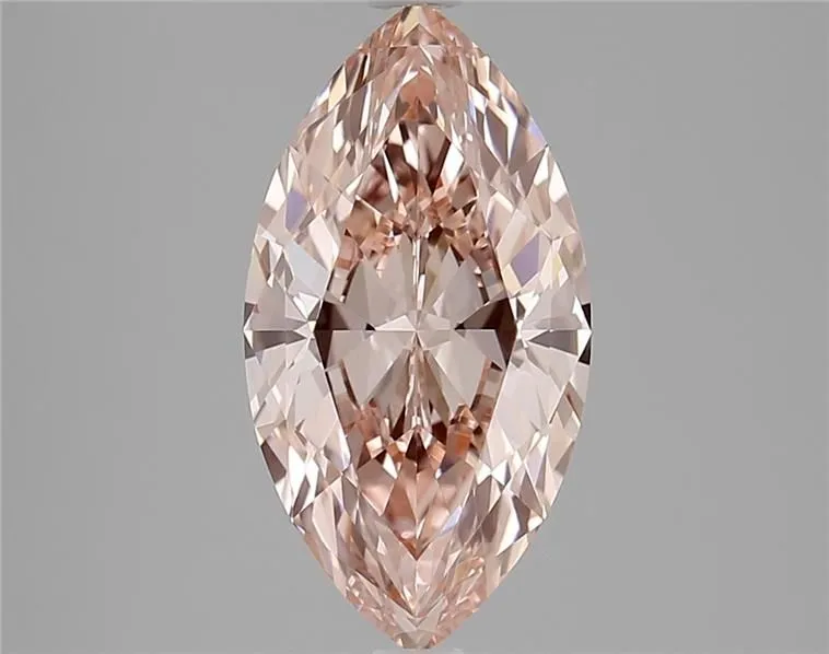 2.54ct MARQUISE Fancy Vivid Pink VVS1 Coloured Lab diamond