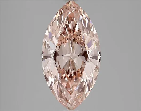 2.54ct MARQUISE Fancy Vivid Pink VVS1 Coloured Lab diamond