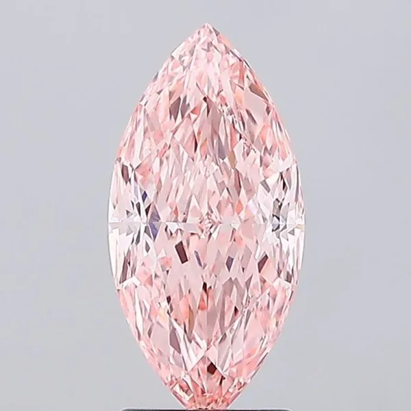 2.01ct MARQUISE Fancy Vivid Pink VVS2 Coloured Lab diamond